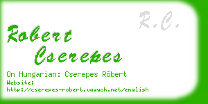 robert cserepes business card